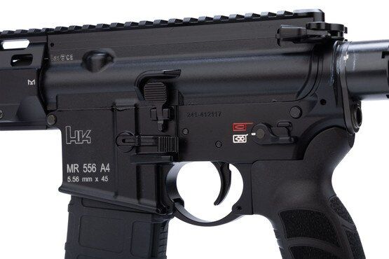 HK MR556 A4 AR Pistol with 45 degree safety lever